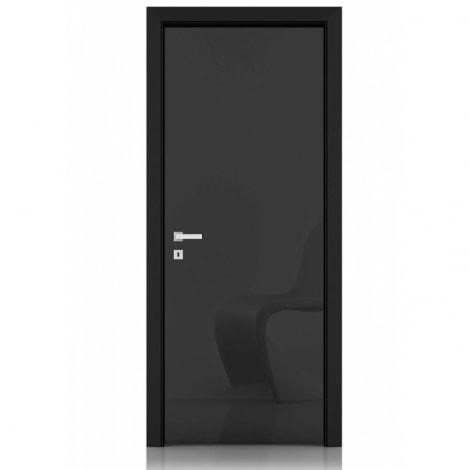 Mẫu cửa MDF acrylic màu đen mạnh mẽ